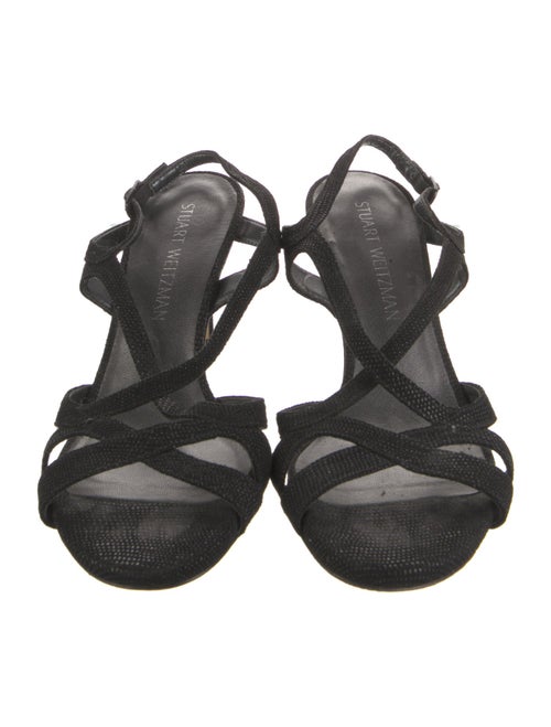 Stuart Weitzman Leather Slingback Sandals