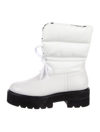 Stuart Weitzman Leather Combat Boots