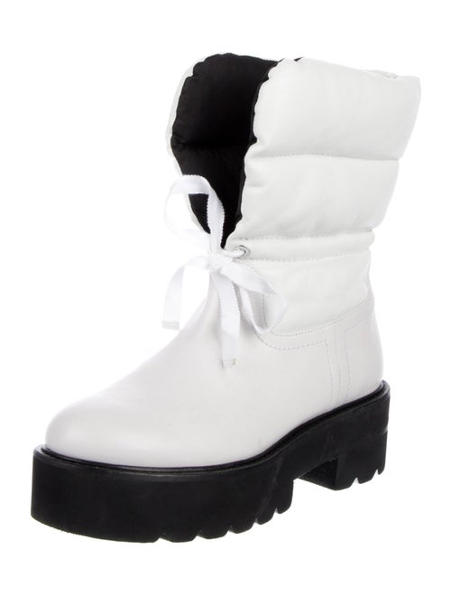 Stuart Weitzman Leather Combat Boots