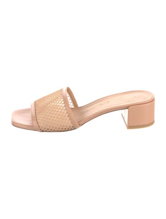 Stuart Weitzman Leather Slides