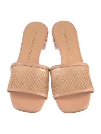 Stuart Weitzman Leather Slides