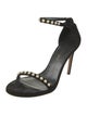 Stuart Weitzman Suede Beaded Accents Sandals
