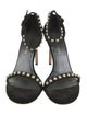 Stuart Weitzman Suede Beaded Accents Sandals