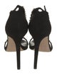 Stuart Weitzman Suede Beaded Accents Sandals