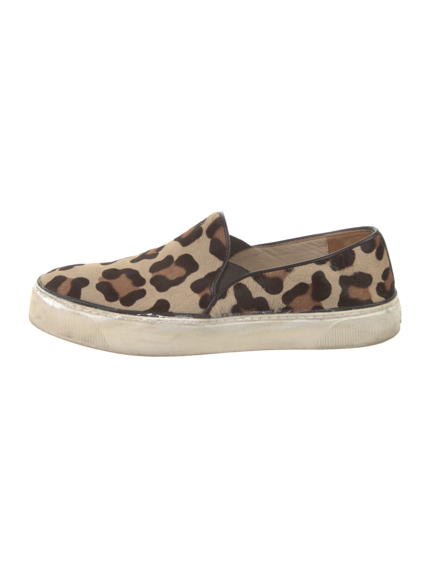 Stuart Weitzman Ponyhair Animal Print Loafers