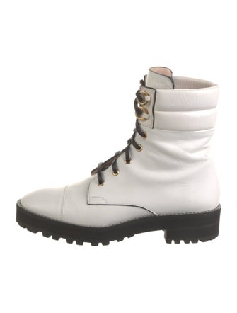 Stuart Weitzman Leather Combat Boots
