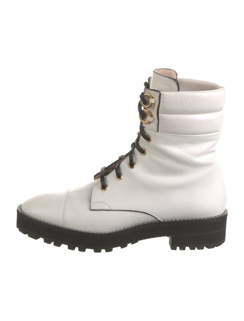 Stuart Weitzman Leather Combat Boots