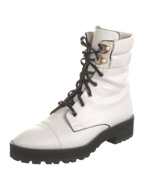 Stuart Weitzman Leather Combat Boots