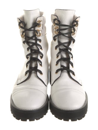 Stuart Weitzman Leather Combat Boots
