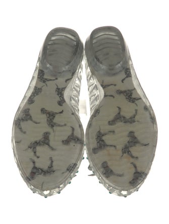 Stuart Weitzman Rubber Bow Accents Flats