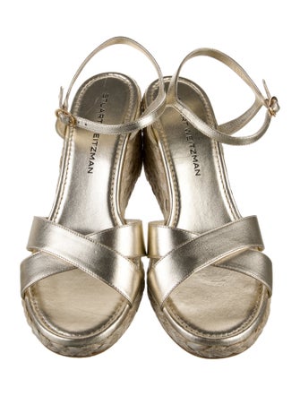 Stuart Weitzman Leather Espadrilles
