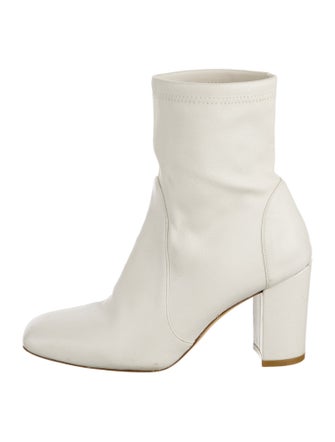 Stuart Weitzman Leather Sock Boots