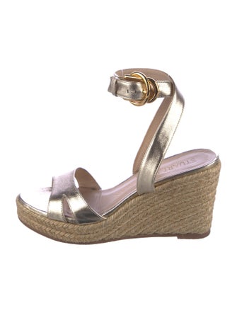 Stuart Weitzman Leather Espadrilles