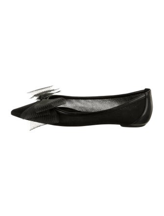Stuart Weitzman Mesh Accents Ballet Flats