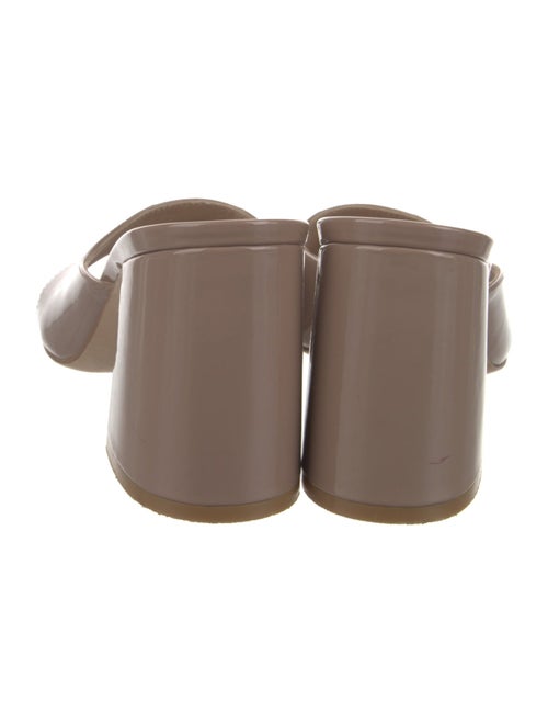 Stuart Weitzman Patent Leather Slides