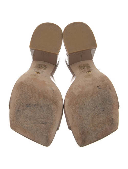 Stuart Weitzman Patent Leather Slides