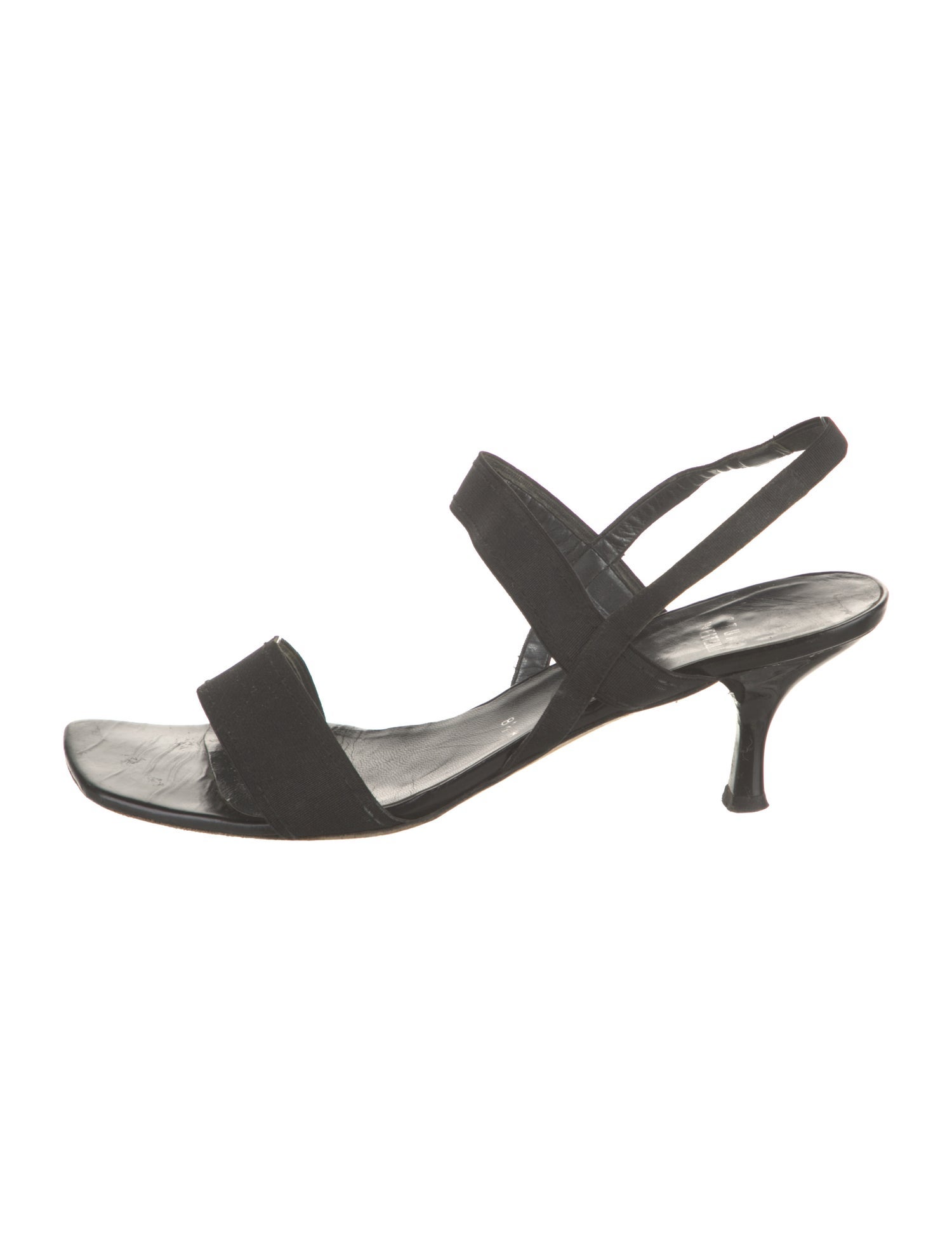 Stuart Weitzman Canvas Slingback Sandals