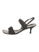 Stuart Weitzman Canvas Slingback Sandals