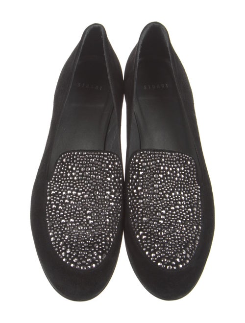 Stuart Weitzman Suede Studded Accents Pumps