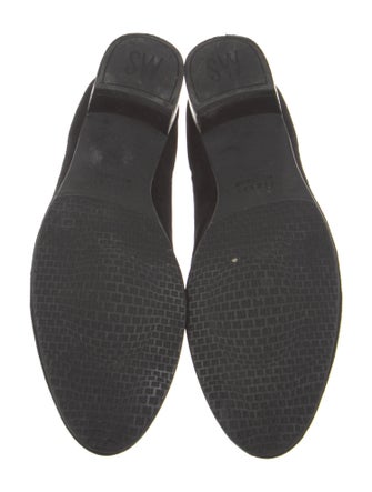 Stuart Weitzman Suede Studded Accents Pumps