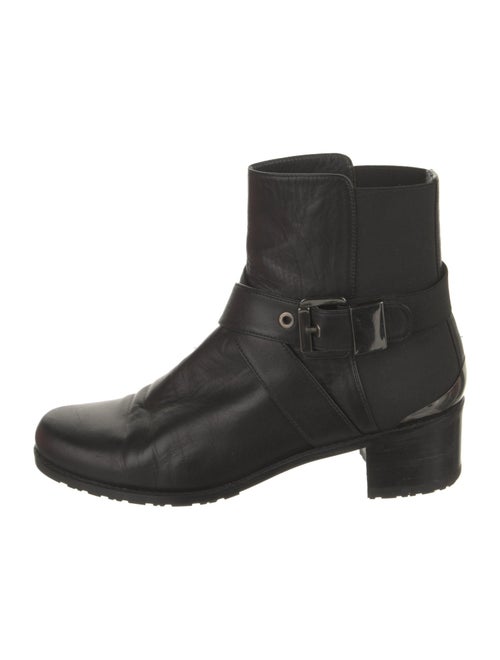 Stuart Weitzman Leather Moto Boots