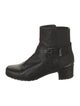 Stuart Weitzman Leather Moto Boots
