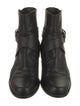 Stuart Weitzman Leather Moto Boots
