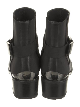 Stuart Weitzman Leather Moto Boots