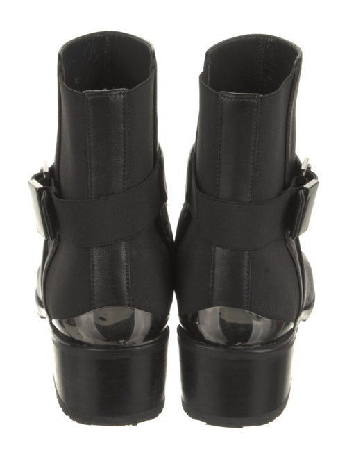 Stuart Weitzman Leather Moto Boots