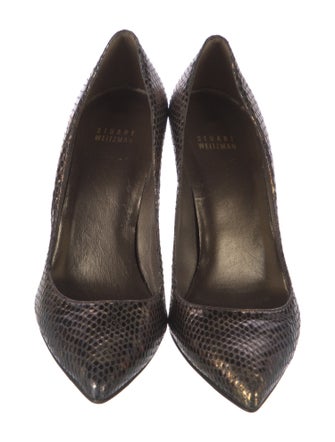 Stuart Weitzman Leather Animal Print Pumps