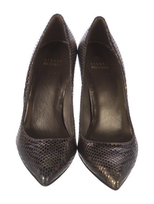 Stuart Weitzman Leather Animal Print Pumps
