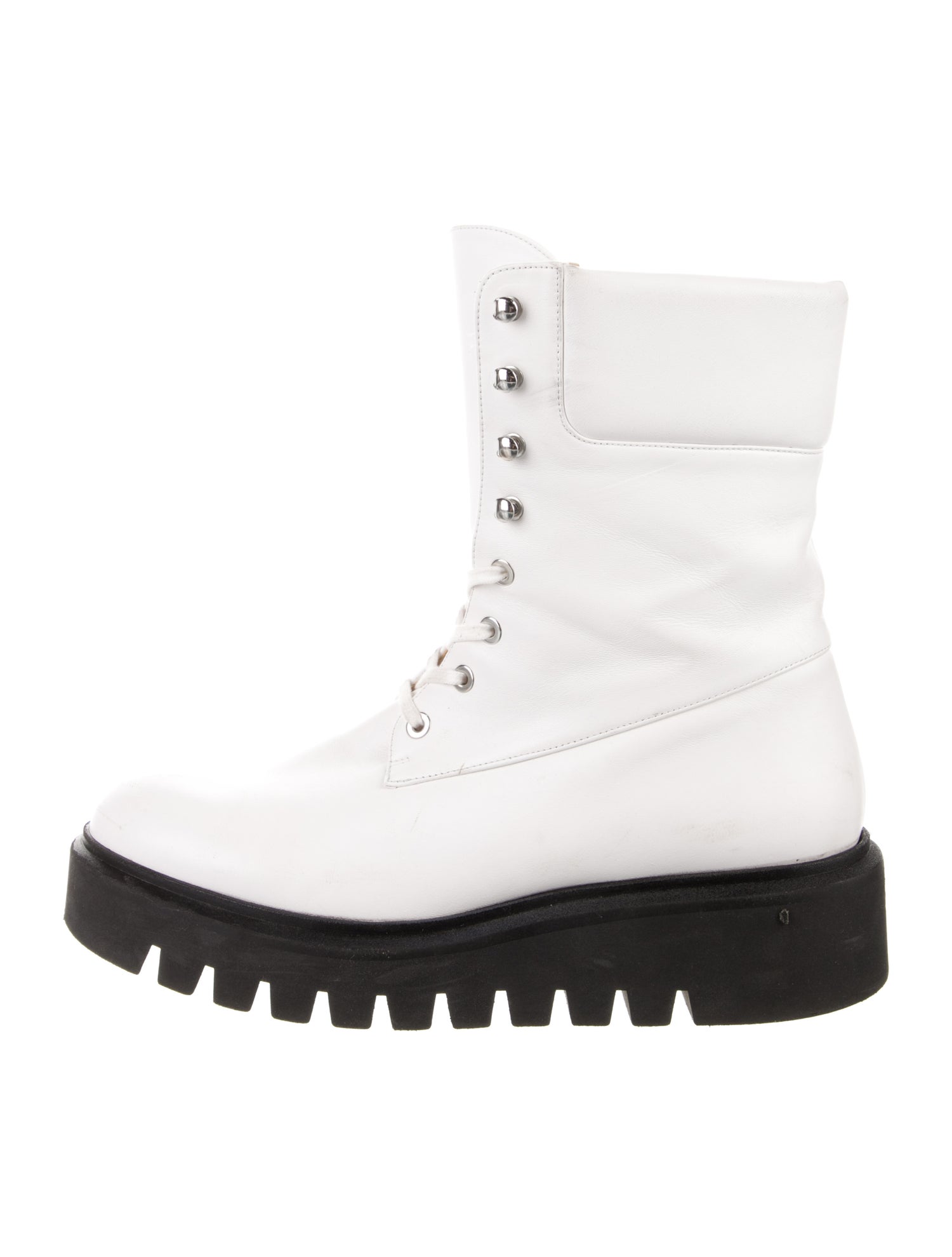 Stuart Weitzman Leather Combat Boots