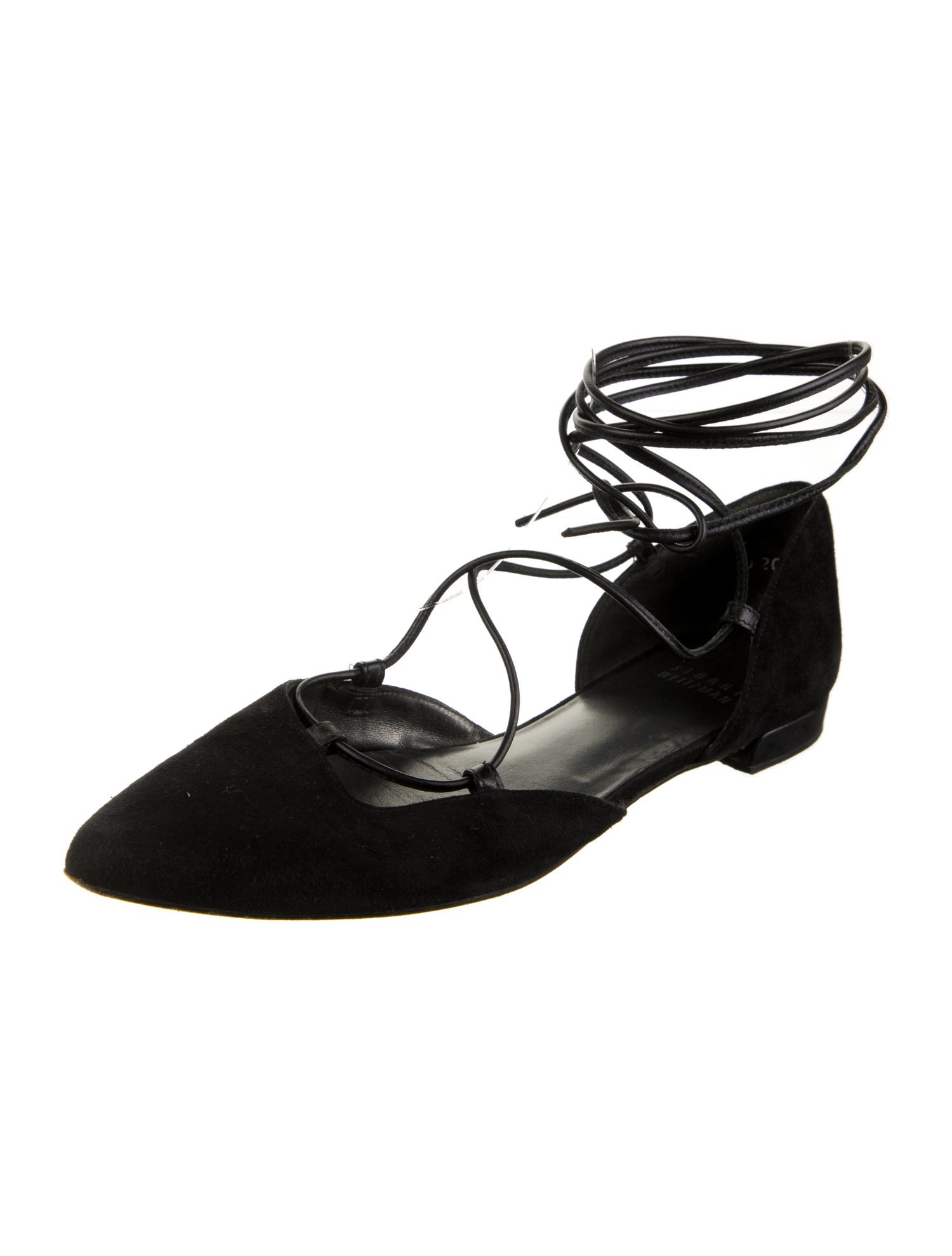 Stuart Weitzman Suede D'Orsay Flats