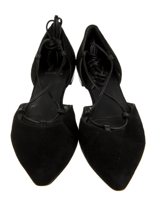 Stuart Weitzman Suede D'Orsay Flats