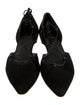 Stuart Weitzman Suede D'Orsay Flats