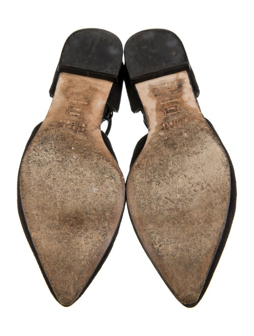 Stuart Weitzman Suede D'Orsay Flats