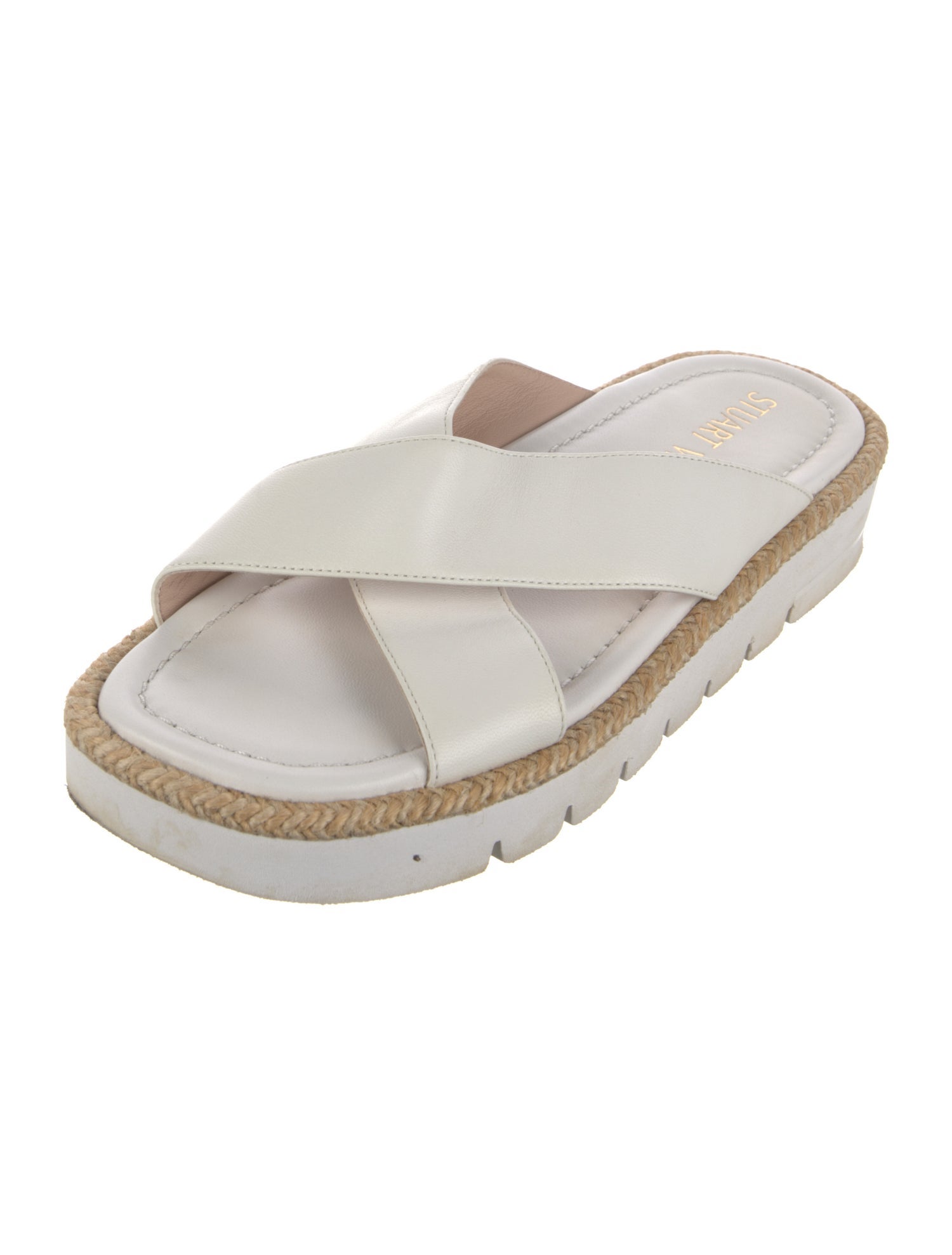 Stuart Weitzman Leather Slides