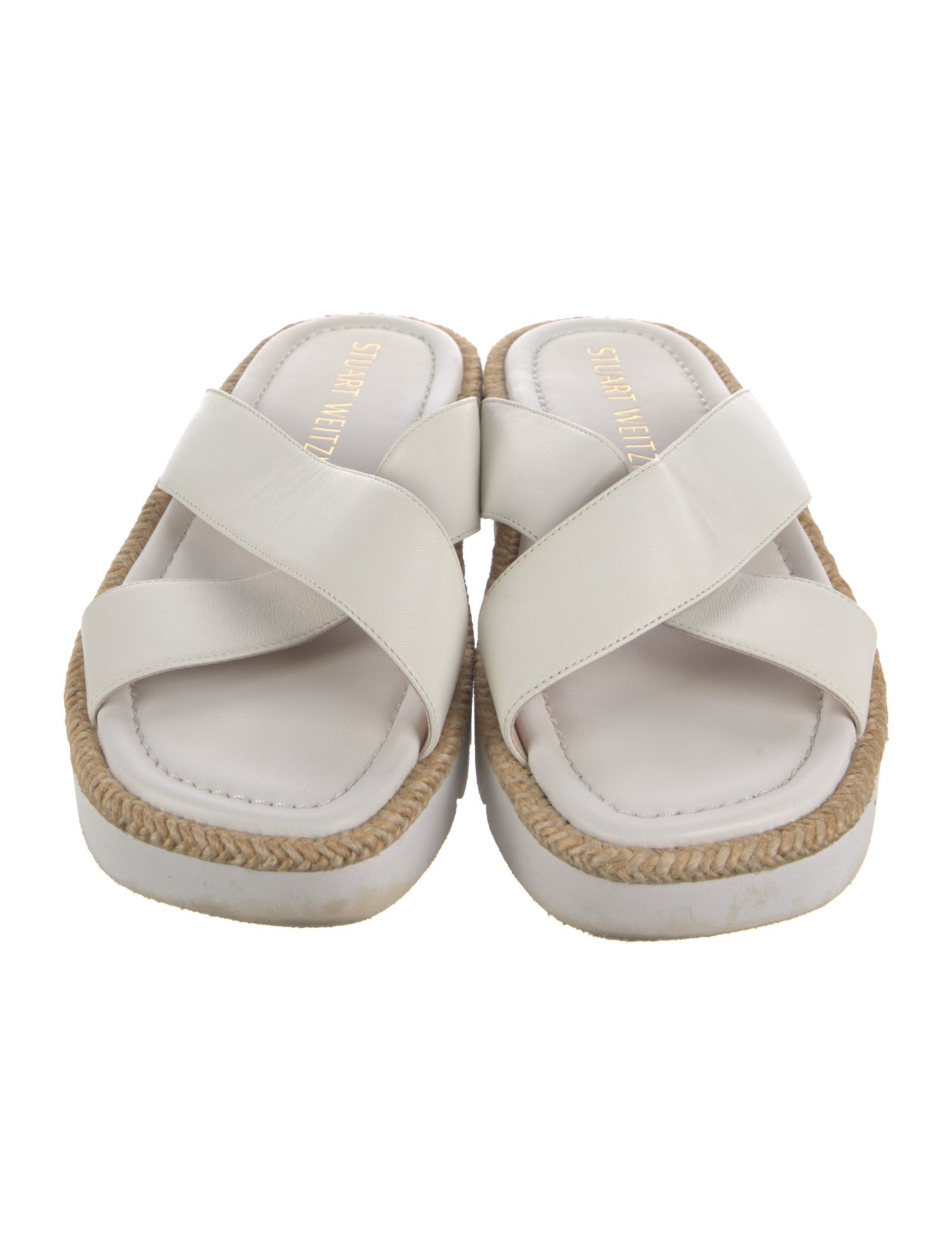 Stuart Weitzman Leather Slides