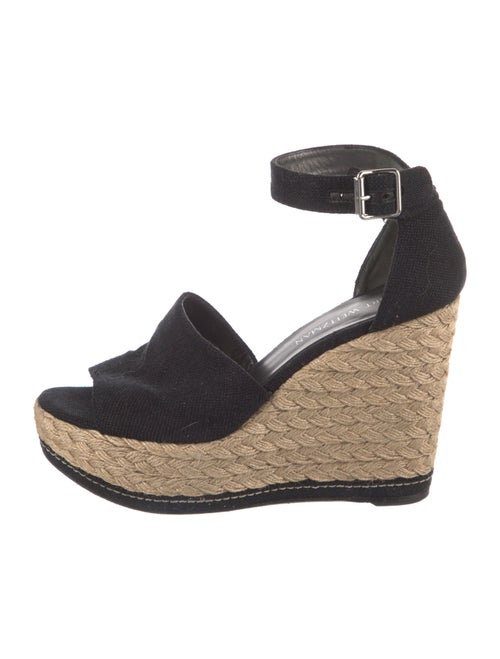 Stuart Weitzman Canvas Braided Accents Espadrilles
