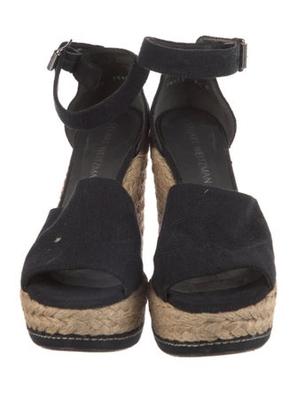 Stuart Weitzman Canvas Braided Accents Espadrilles