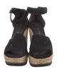 Stuart Weitzman Canvas Braided Accents Espadrilles