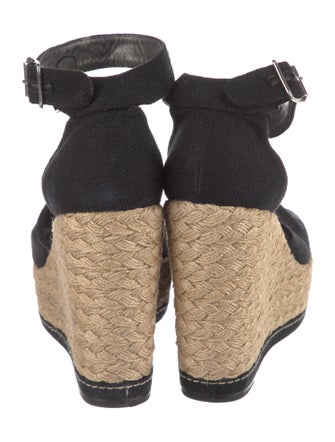 Stuart Weitzman Canvas Braided Accents Espadrilles