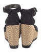 Stuart Weitzman Canvas Braided Accents Espadrilles
