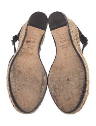 Stuart Weitzman Canvas Braided Accents Espadrilles