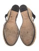 Stuart Weitzman Canvas Braided Accents Espadrilles