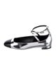 Stuart Weitzman Leather Colorblock Pattern Slingback Flats