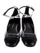 Stuart Weitzman Leather Colorblock Pattern Slingback Flats