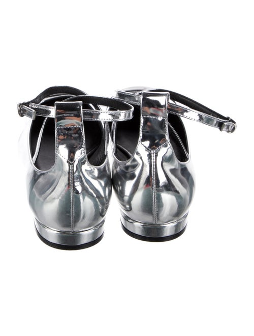 Stuart Weitzman Leather Colorblock Pattern Slingback Flats