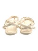 Stuart Weitzman Leather T-Strap Sandals