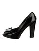 Stuart Weitzman Patent Leather Bow Accents Pumps